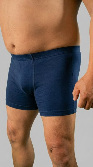 20 Nodi 978 Stretch Cotton Boxer with Internal Elastic Band Navy - Bokseršorti - Vīriešu lielie bokseru šorti