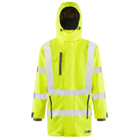 Leo Eastleigh Ecoviz 10K Performance Breathable Anorak Hi-Vis Yellow - Darba apģērbs - Darba apģērbs - 3XL-10XL