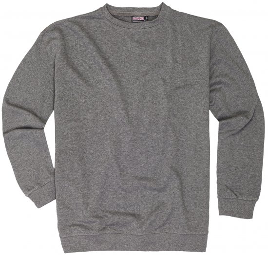 Adamo Athen Crew neck Sweatshirt Grey - Džemperi un džemperi ar kapuci - Džemperi - 2XL-14XL