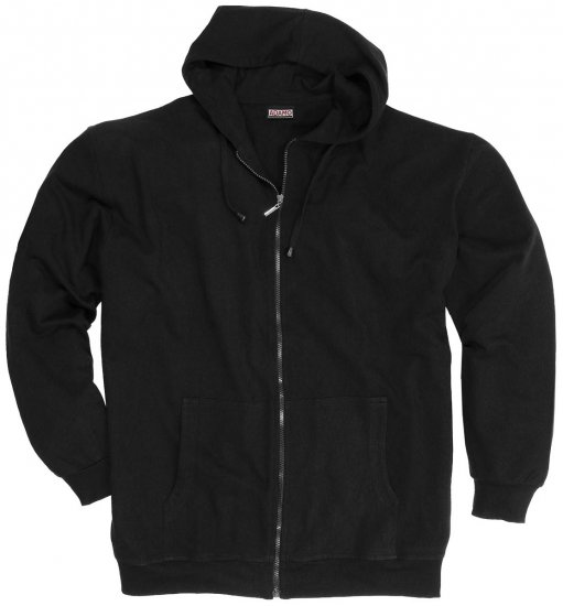 Adamo Athen Hoodie with Zipper Black - Džemperi un džemperi ar kapuci - Džemperi - 2XL-14XL