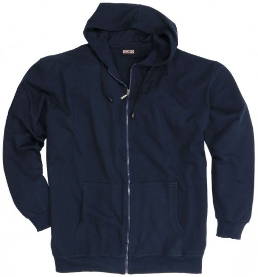 Adamo Athen Hoodie with Zipper Navy - Džemperi un džemperi ar kapuci - Džemperi - 2XL-14XL