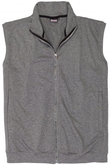 Adamo Athen Sweatvest Full Zipper Grey - Džemperi un džemperi ar kapuci - Džemperi - 2XL-14XL