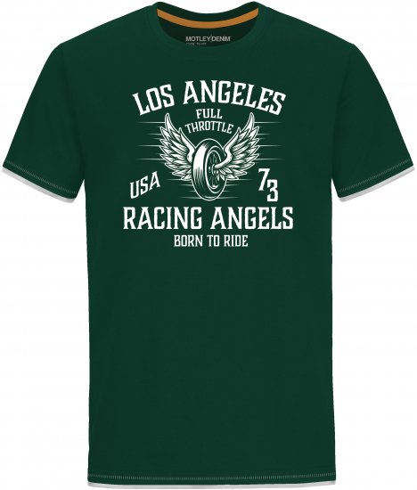 Motley Denim Barnet T-Shirt Racing Green - T-krekli - T-krekli - 2XL-14XL