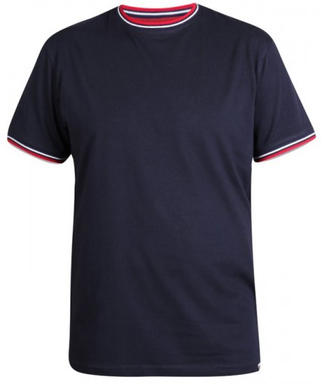 D555 Bates T-shirt Navy - T-krekli - T-krekli - 2XL-14XL