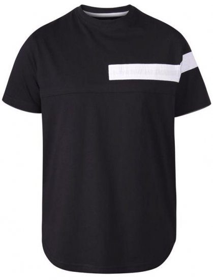 D555 Beat T-Shirt Black - T-krekli - T-krekli - 2XL-14XL