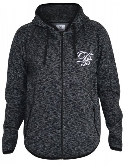 D555 Bennie Full zip Hoodie - Džemperi un džemperi ar kapuci - Džemperi - 2XL-14XL