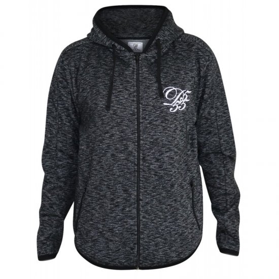 D555 Bennie Full zip Hoodie - Džemperi un džemperi ar kapuci - Džemperi - 2XL-14XL