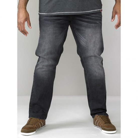 D555 Benson Tapered Fit Stretch Jeans Stonewash TALL SIZES - VĪRIEŠU APĢĒRBS MT-6XLT - Apģērbs gariem vīriešiem