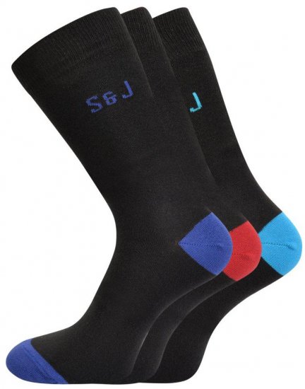 Smith & Jones Blear 3-pack Socks (46-49) - Apakšveļa un peldšorti - Apakšveļa - 2XL-8XL