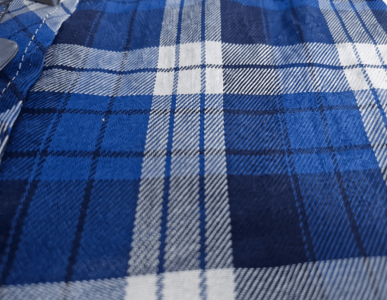 Kam Jeans 6369 Checked Short Sleeve Shirt Blue - Krekli - Krekli - 2XL-8XL
