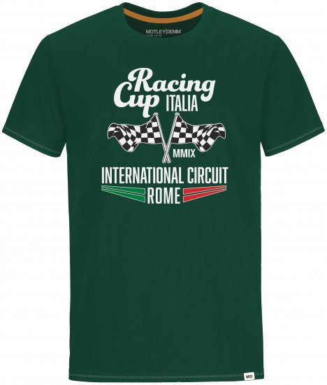 Motley Denim Bristol T-shirt Racing Green - T-krekli - T-krekli - 2XL-14XL