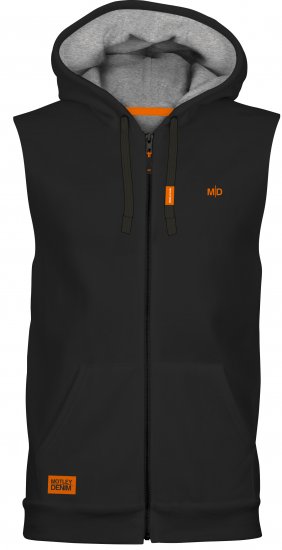 Motley Denim Brussels Sleeveless Hoodie Black - Džemperi un džemperi ar kapuci - Džemperi - 2XL-14XL