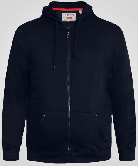 D555 Cantor Džemperis ar Kapuci Tumši Zils - Džemperi un džemperi ar kapuci - Džemperi - 2XL-14XL