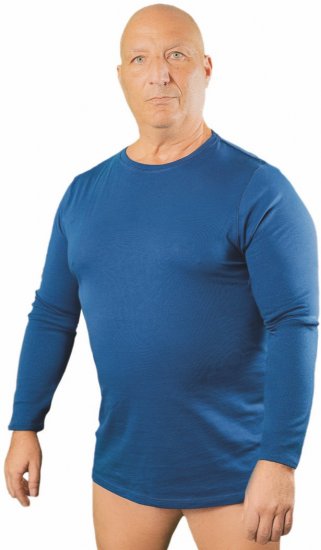 20 Nodi Carbino Sports T-Shirt Long Sleeve Blue - Sporta apģērbs - Dideliu dydziu sportiniai drabuzia