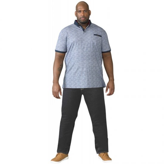 D555 Cedric Tapered Fit Stretch Jeans Indigo TALL SIZES - VĪRIEŠU APĢĒRBS MT-6XLT - Apģērbs gariem vīriešiem