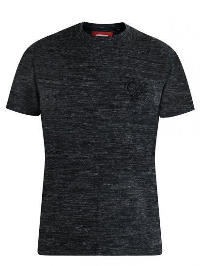 D555 Chalmer Couture Space Dye T-shirt Black - T-krekli - T-krekli - 2XL-14XL