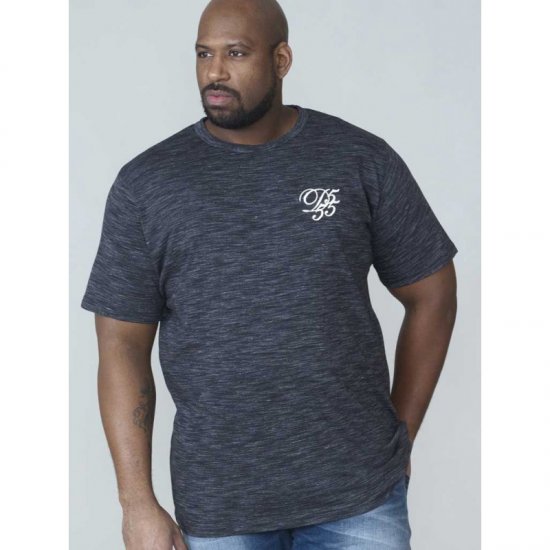 D555 Chalmer Couture Space Dye T-shirt Black - T-krekli - T-krekli - 2XL-14XL