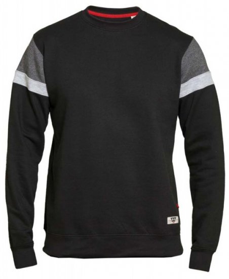 D555 Clermont Sweatshirt Black - Džemperi un džemperi ar kapuci - Džemperi - 2XL-14XL