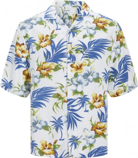 Jack & Jones JJEJEFF RESORT SHIRT Cloud Dancer - Krekli - Krekli - 2XL-8XL