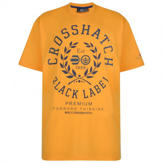 Crosshatch Laygos T-shirt Yellow - T-krekli - T-krekli - 2XL-14XL