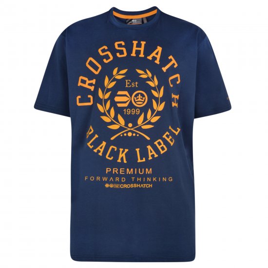 Crosshatch Laygos T-shirt Navy - T-krekli - T-krekli - 2XL-14XL