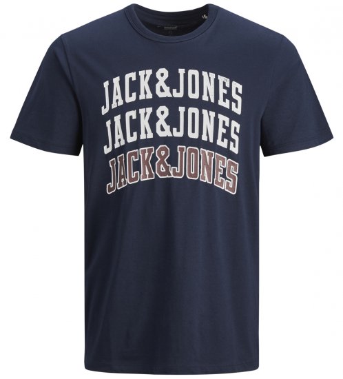 Jack & Jones JJCROSSING T-shirt Navy - T-krekli - T-krekli - 2XL-14XL