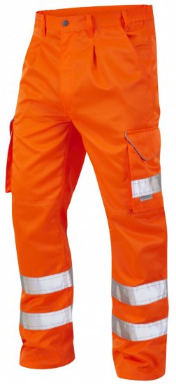 Leo Bideford Cargo Pants Hi-Vis Orange - Darba apģērbs - Darba apģērbs - 3XL-10XL