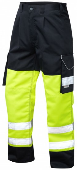 Leo Bideford Cargo Pants Hi-Vis Yellow/Navy - Darba apģērbs - Darba apģērbs - 3XL-10XL