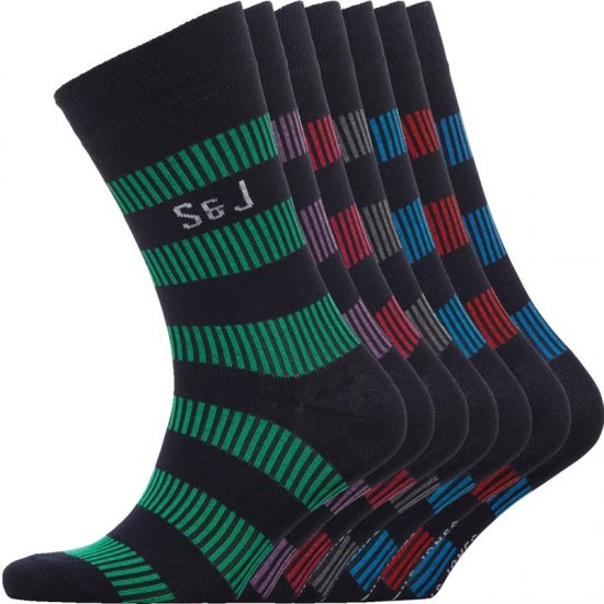 Smith & Jones Dasher 7-pack Socks - Apakšveļa un peldšorti - Apakšveļa - 2XL-8XL