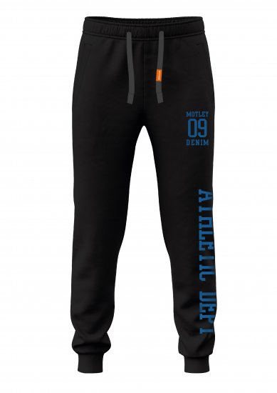 Motley Denim Dublin Sweatpants Black - Sporta bikses un šorti - Sporta bikses un Sporta šorti - 2XL-8XL