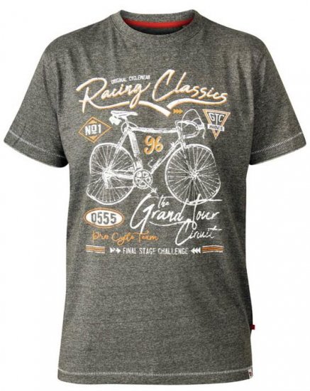 D555 Eastwood Bicycle Crew Neck T-Shirt Khaki - T-krekli - T-krekli - 2XL-14XL