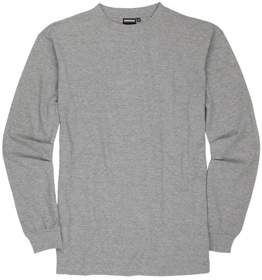 Adamo Floyd Comfort fit Long sleeve T-shirt Grey - T-krekli - T-krekli - 2XL-14XL