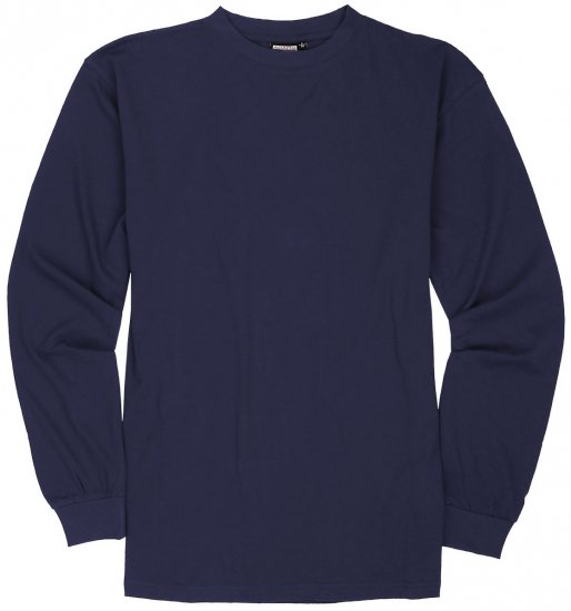 Adamo Floyd Comfort fit Long sleeve T-shirt Navy - T-krekli - T-krekli - 2XL-14XL