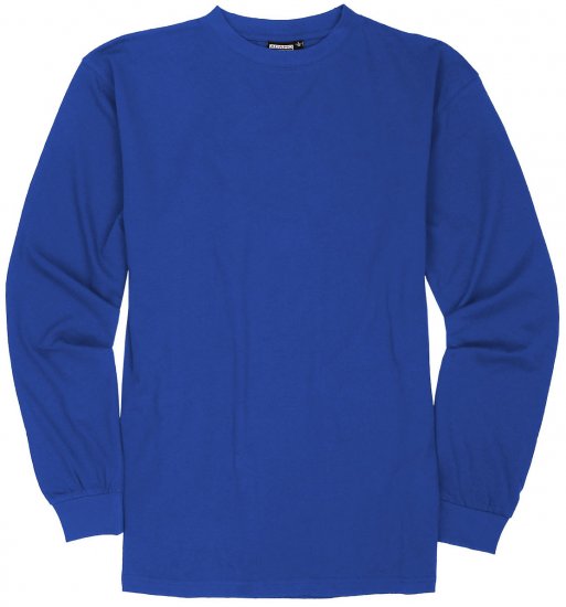 Adamo Floyd Comfort fit Long sleeve T-shirt Royal Blue - T-krekli - T-krekli - 2XL-14XL