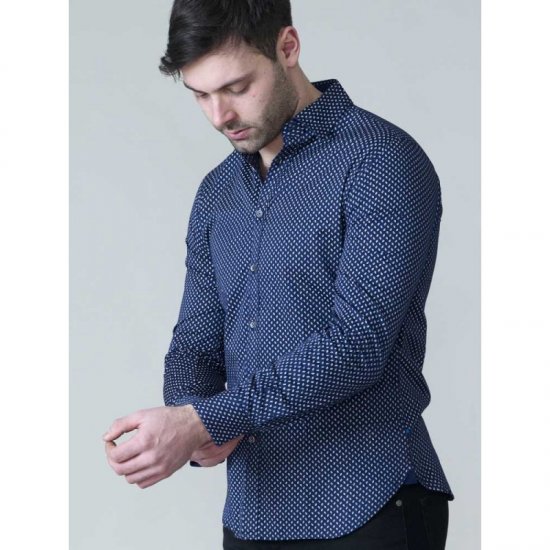 D555 Lavar Long Sleeve Diamond Printed Shirt - Krekli - Krekli - 2XL-8XL