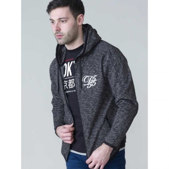 D555 Bennie Full zip Hoodie - Džemperi un džemperi ar kapuci - Džemperi - 2XL-14XL