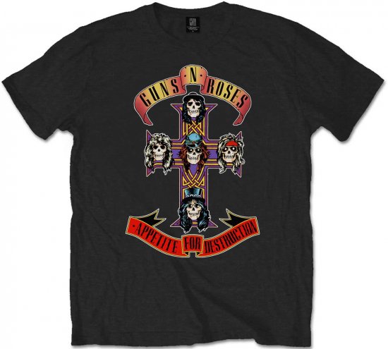 Guns N' Roses Appetite for Destruction T-shirt Black - T-krekli - T-krekli - 2XL-14XL