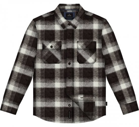 Double Outfitters GS-5233 Flaneļa krekls Brūna/smilškrāsa - Krekli - Krekli - 2XL-8XL