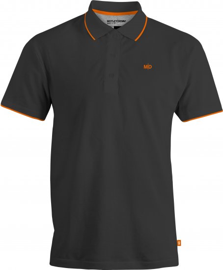 Motley Denim Helsinki Polo Charcoal - Polo krekli - Polo krekli - 2XL-8XL