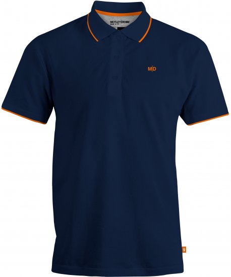Motley Denim Helsinki Polo Navy - Polo krekli - Polo krekli - 2XL-8XL