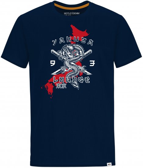 Motley Denim T-shirt Huntington Navy - T-krekli - T-krekli - 2XL-14XL