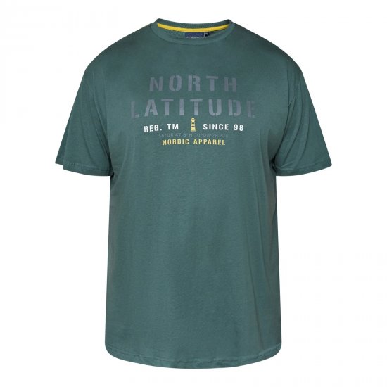 North Latitude T-Shirt Zaļa/Haki - T-krekli - T-krekli - 2XL-14XL