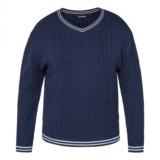 North Latitude V-Neck Knit Tumši zila - TALL džemperi - TALL džemperi un jakas ar kapuci