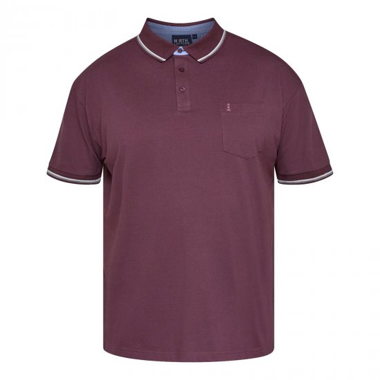 North Latitude Superflex Polo Aubergine - TALL polo krekli - TALL polo krekli gariem vīriešiem