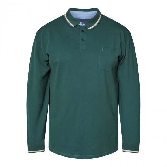 North Latitude Superflex Polo LS Zaļa/Haki - Polo krekli - Polo krekli - 2XL-8XL
