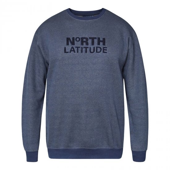 North Latitude Crewneck Logo Sweat Tumši zila - TALL džemperi - TALL džemperi un jakas ar kapuci