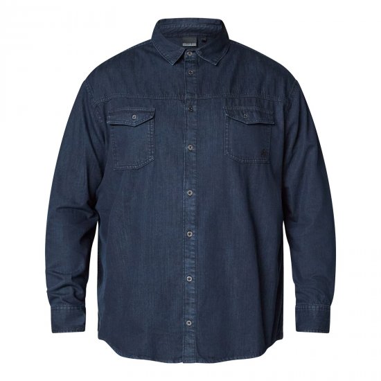 North Latitude Denim Shirt LS Zila - Krekli - Krekli - 2XL-8XL