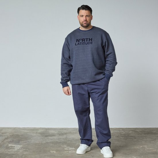North Latitude Crewneck Logo Sweat Tumši zila - TALL džemperi - TALL džemperi un jakas ar kapuci