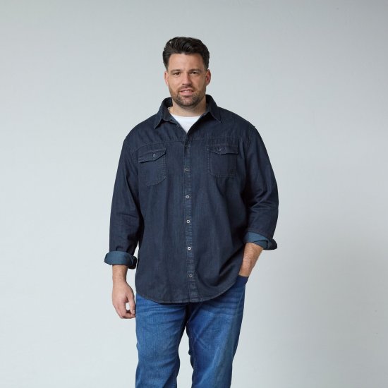 North Latitude Denim Shirt LS Zila - Krekli - Krekli - 2XL-8XL