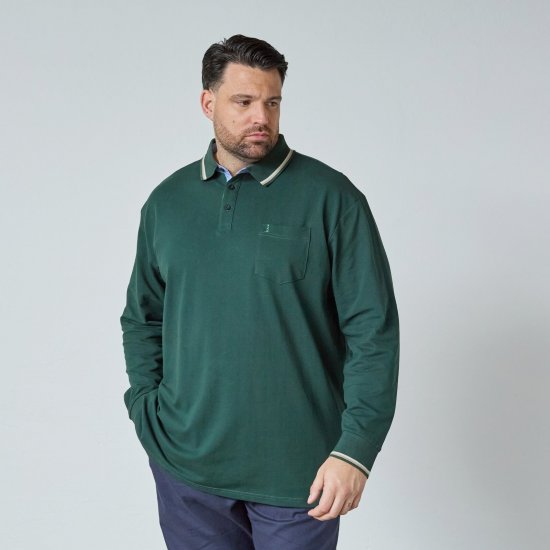 North Latitude Superflex Polo LS Zaļa/Haki - Polo krekli - Polo krekli - 2XL-8XL